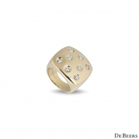 De Beers Yellow Gold Diamond Dress Ring De Beers Yellow Gold Diamond Dress Ring